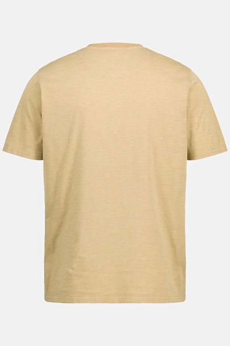 T-Shirt, Halbarm, acid washed Flamm-Jersey