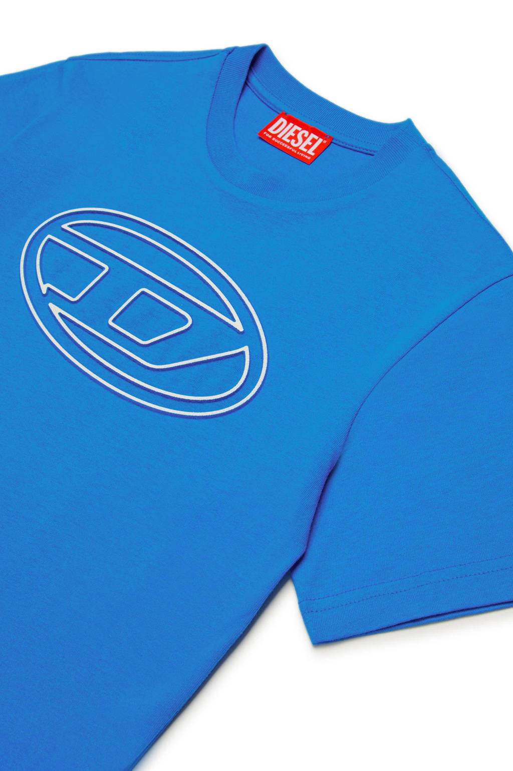 Diesel T-shirt met logo blauw
