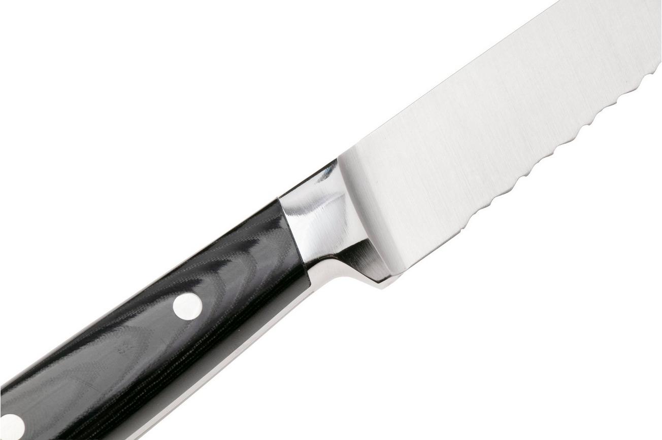 32 Dumas Signature 937389 Micarta, gekarteld universeelmes, 12 cm