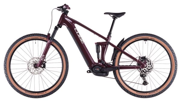VTT Électrique Tout-Suspendu Cube Stereo Hybrid One22 Pro 800 Shimano Cues 10V 800 Wh 29'' Rouge Amarone 2025