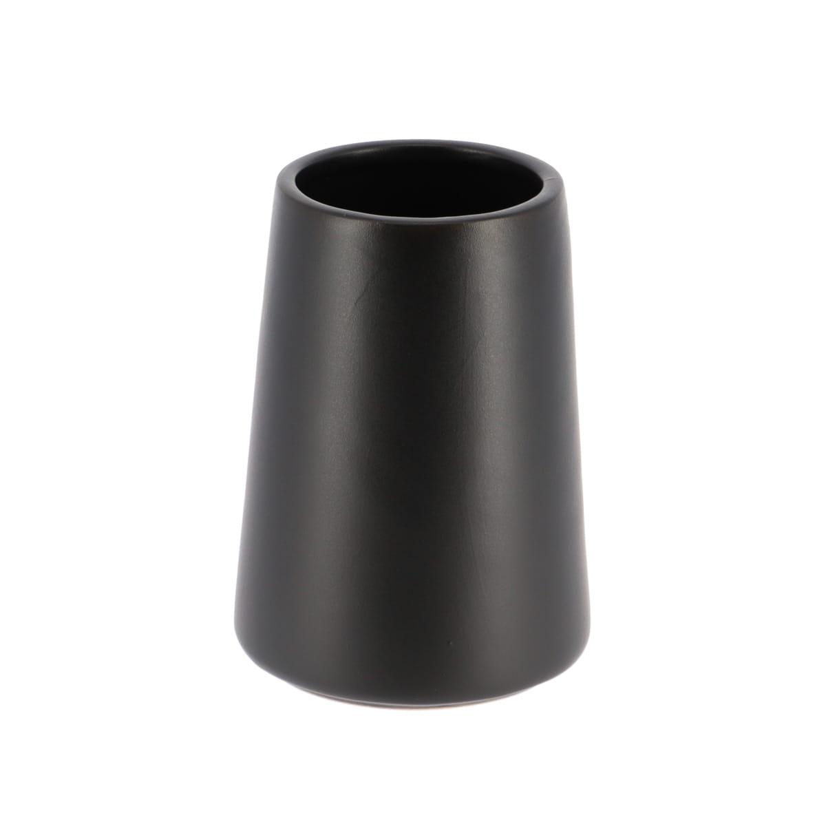 GOBELET GRES UNI NOIR