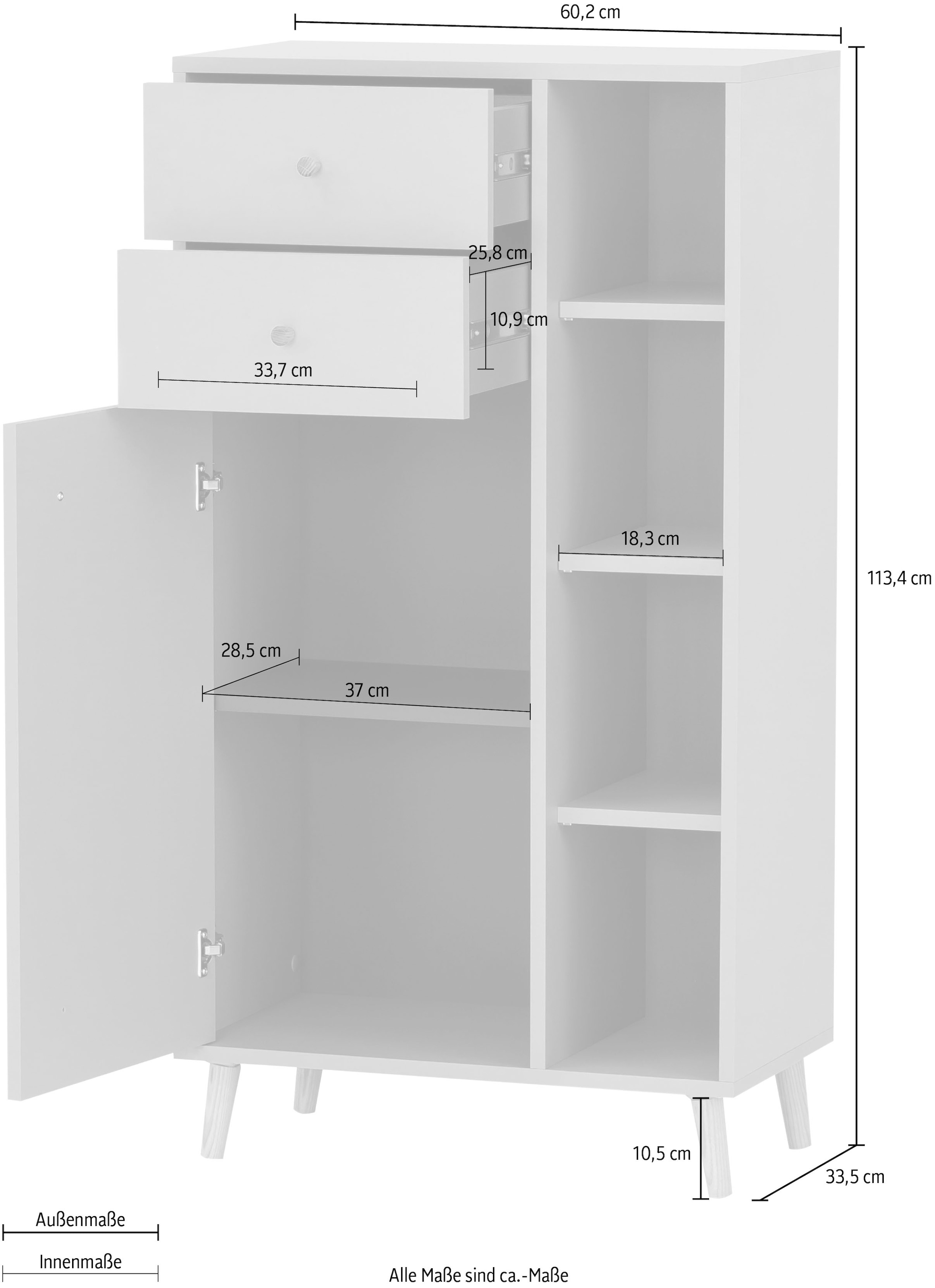 Schildmeyer Midischrank »Bjarne« Breite 60,2 cm