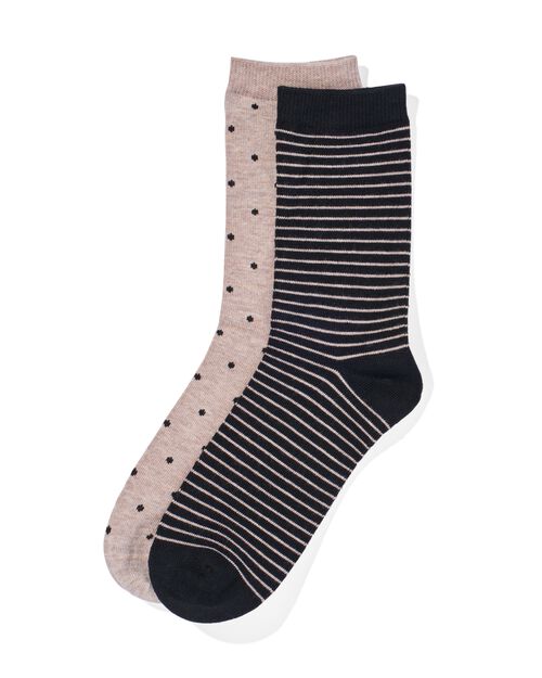 2 paires de chaussettes femme avec bambou sans coutures gris chiné
