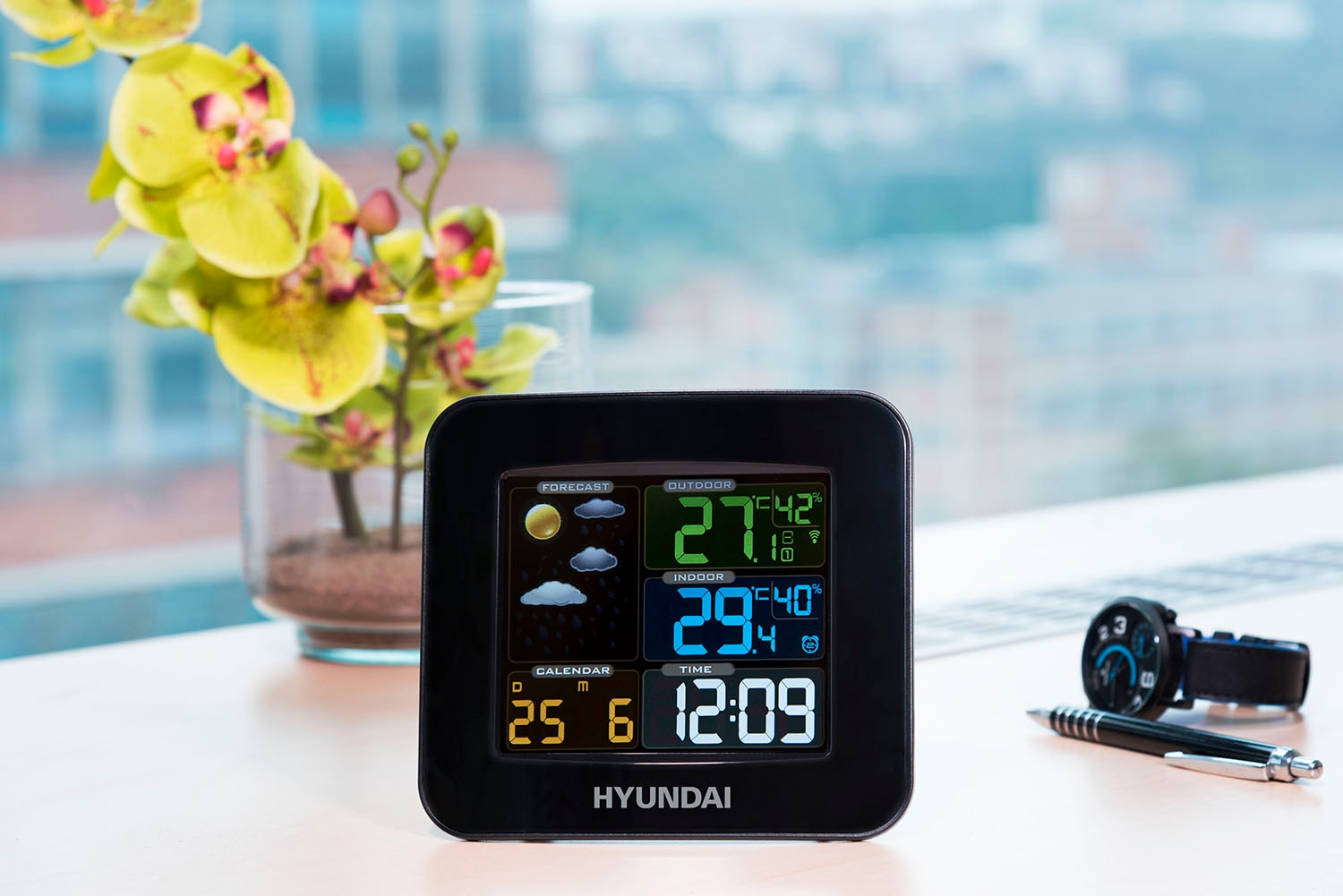 Hyundai Wetterstation »Hyundai WS8446« (mit Aussensensor)