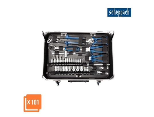 SCHEPPACH - Boîte à outils Coffret mécanicien 101 pièces - tb150