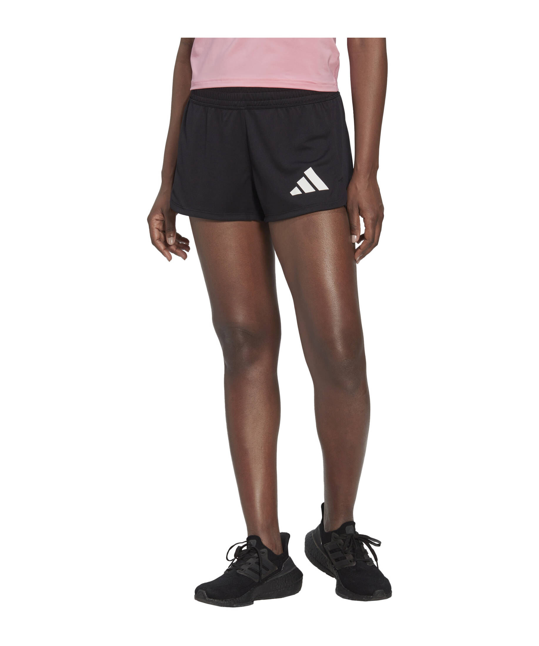 adidas Performance| Damen Running - Textil - Hosen kurz Pacer 3-Bar Knit Shorts Black