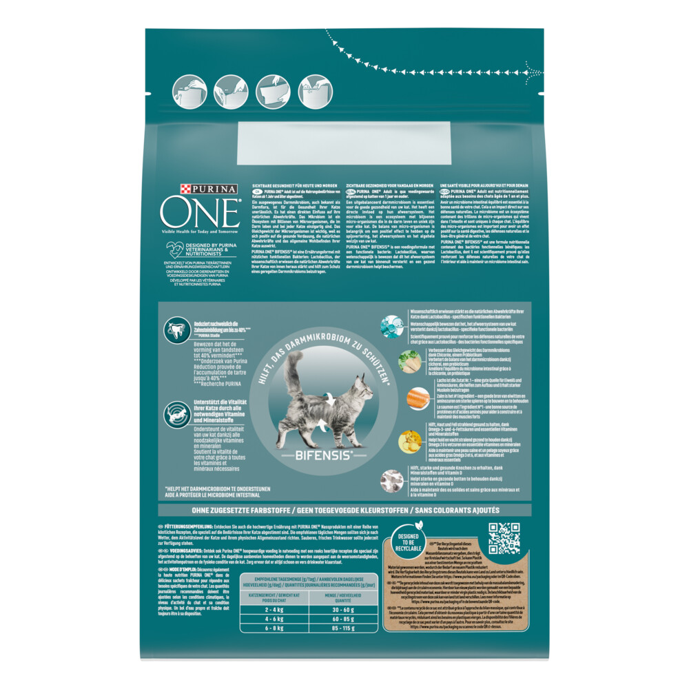 Purina ONE Adult Zalm - Volkoren Granen3 kg