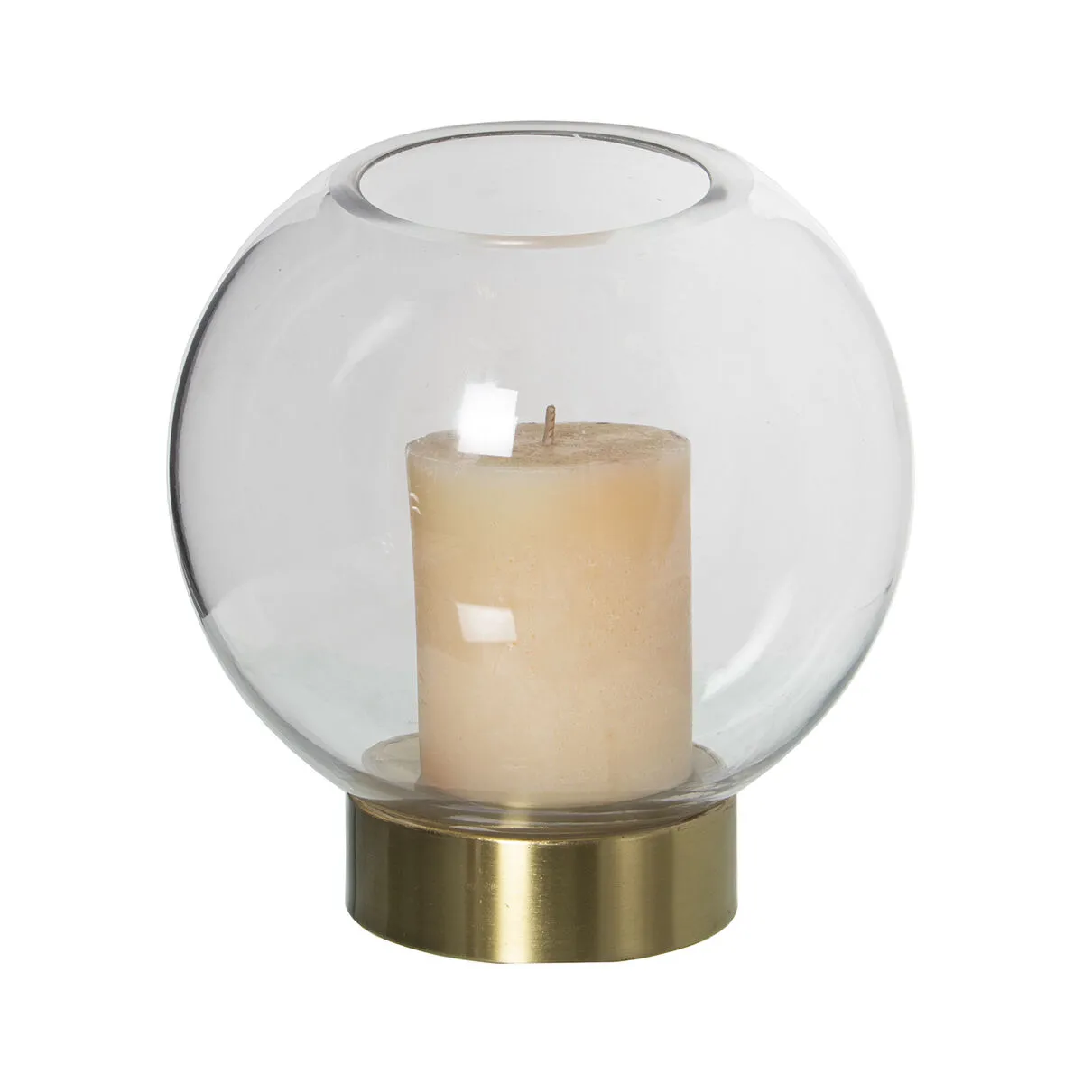 Vase Alexandra House Living Transparent Doré
