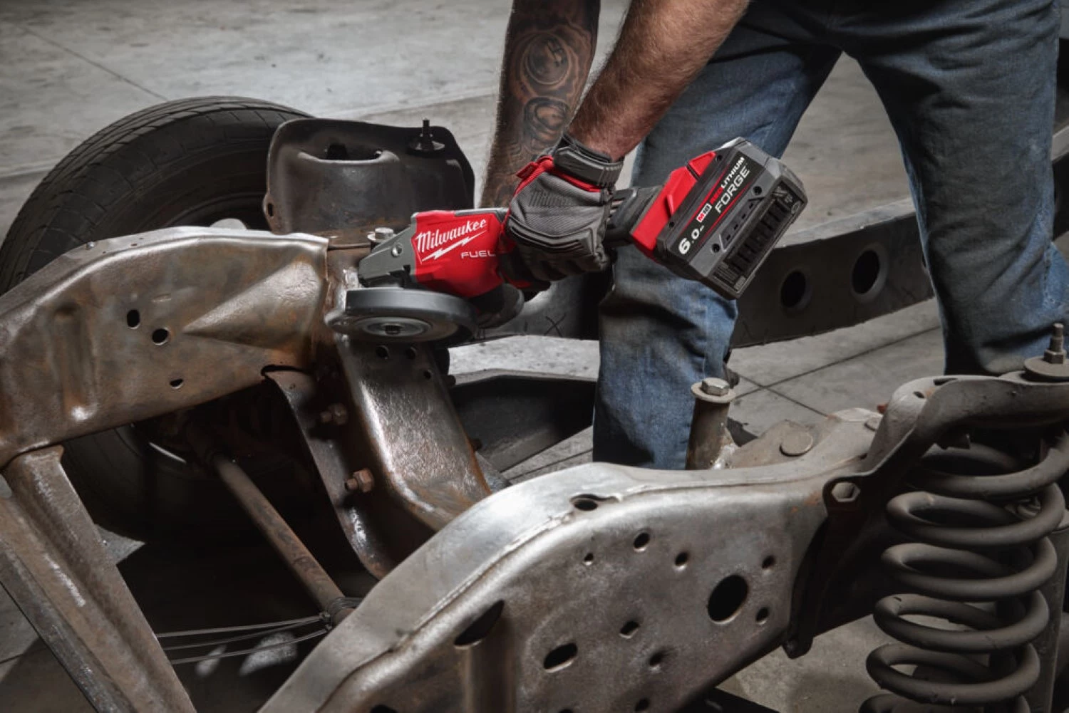 Milwaukee M18 FHSAG125XPDB2-0X 18V Li-ion accu Haakse slijper body in HD Box - 125mm - High Performance