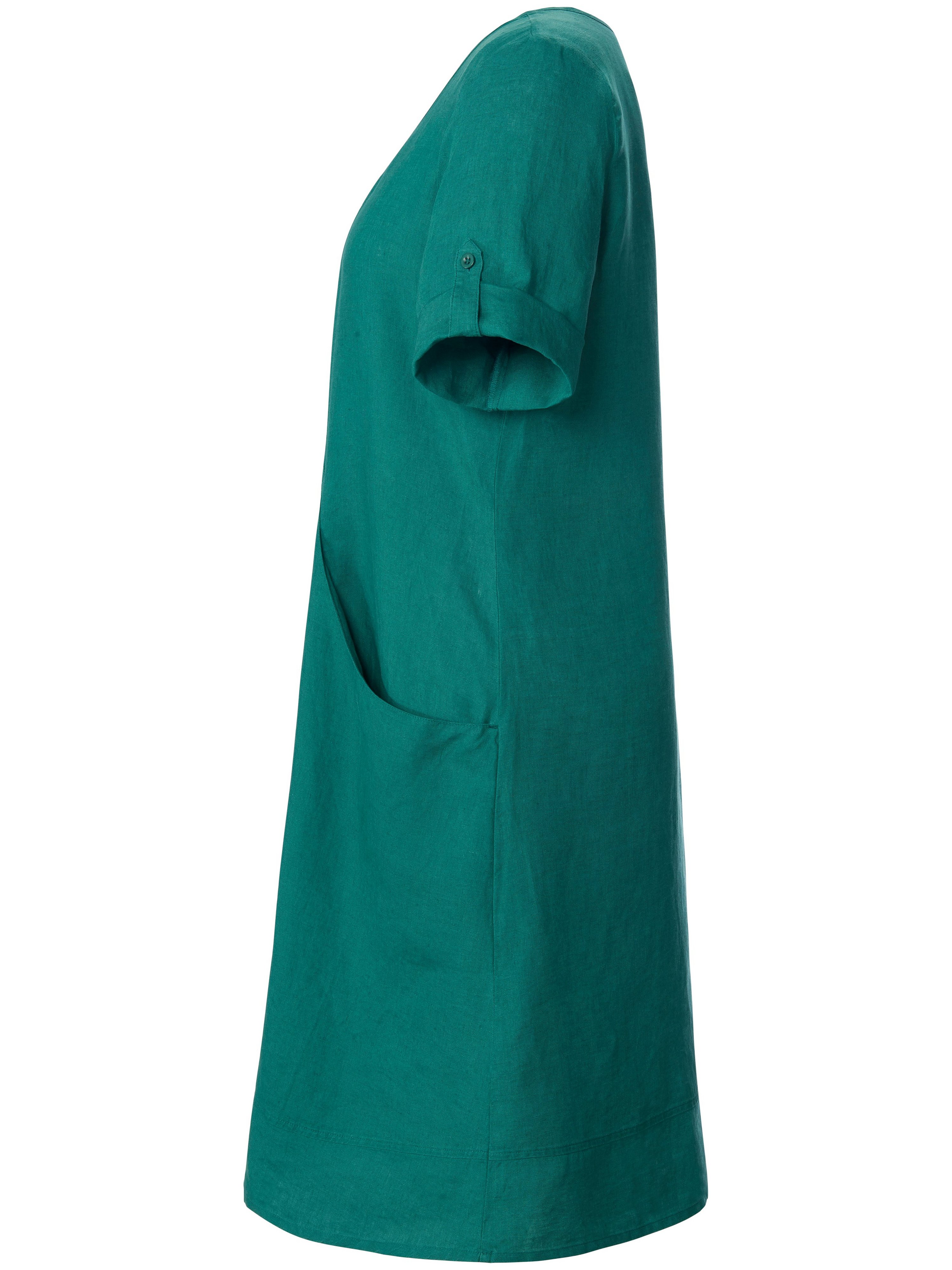 Kleid aus 100% Leinen mit 3/4-Arm