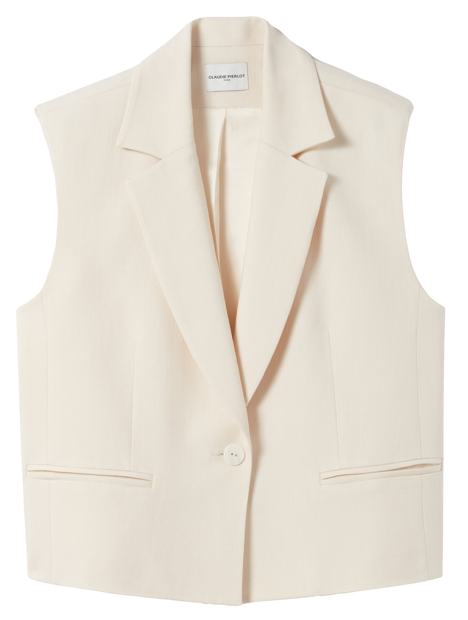Gilet de costume droit | Blanc