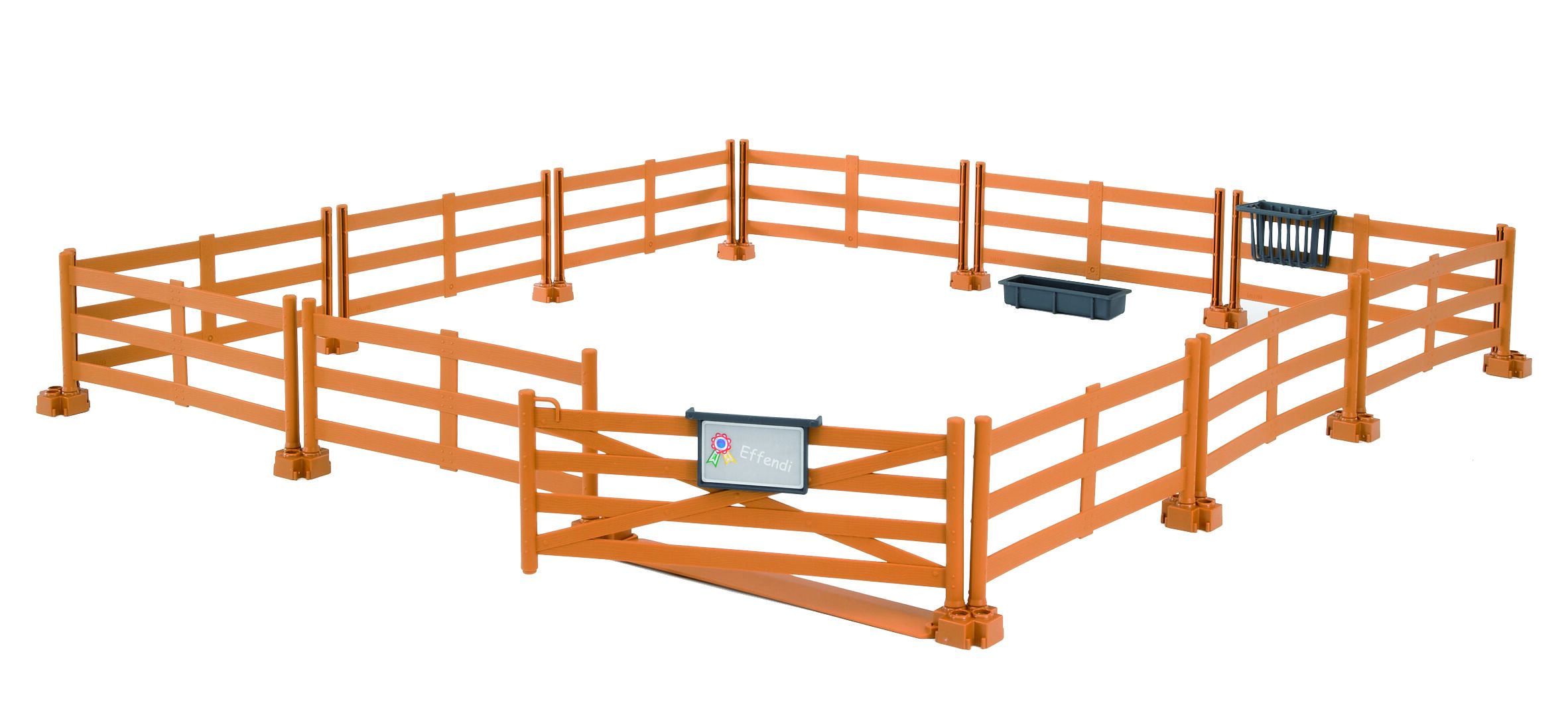 Bruder Paardenafrastering  (bruin) 1:16 - Accessoires