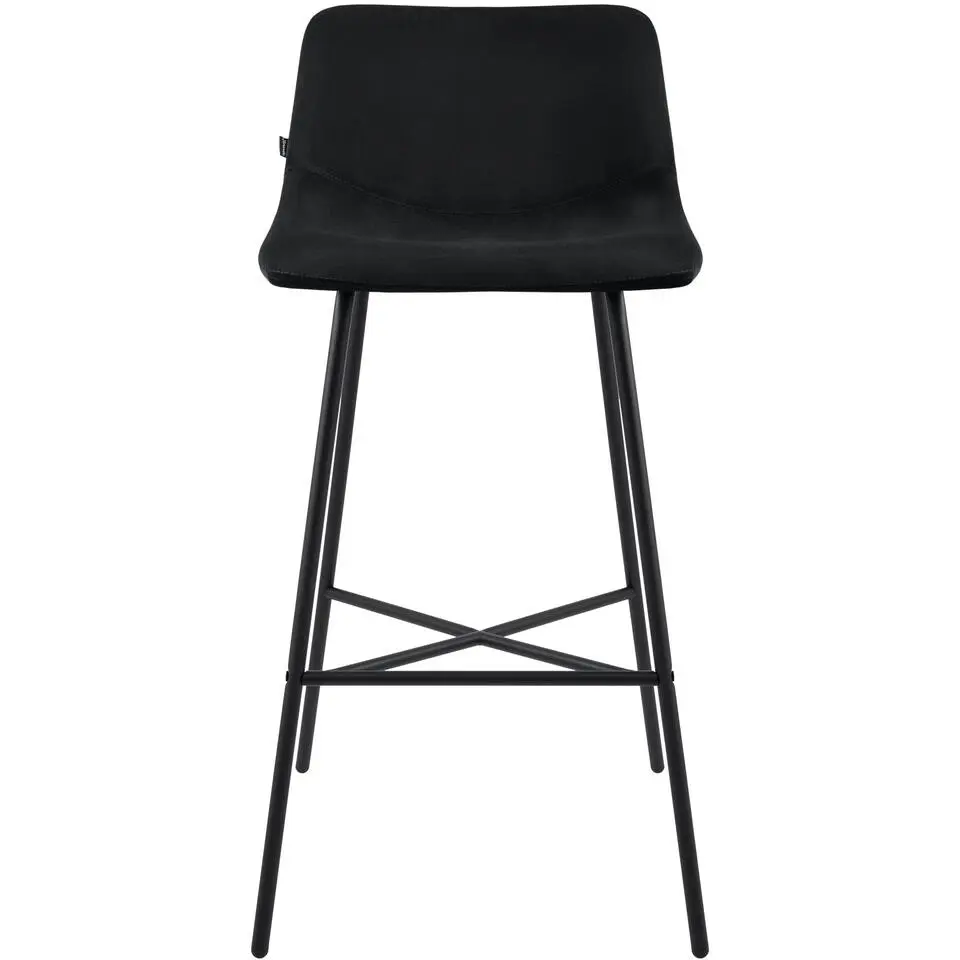 CLP Barkruk Altona zwart Frame - Fluweel - zwart