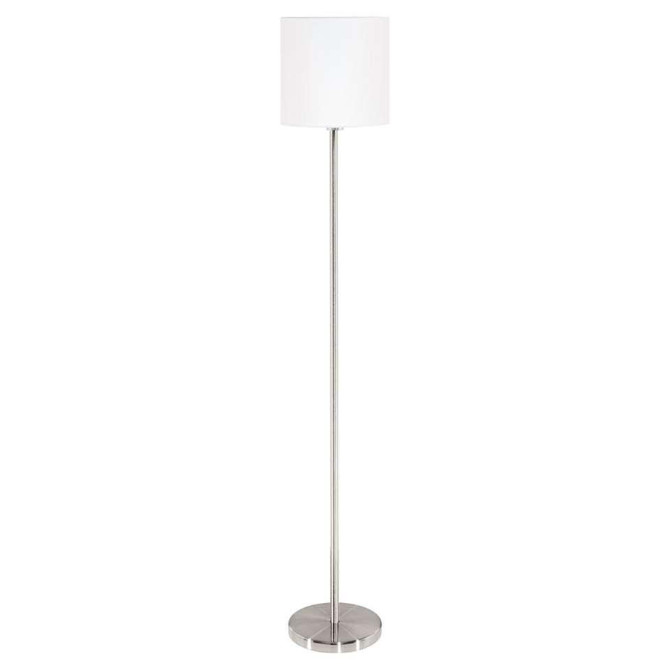 EGLO vloerlamp Pasteri - satijn/wit