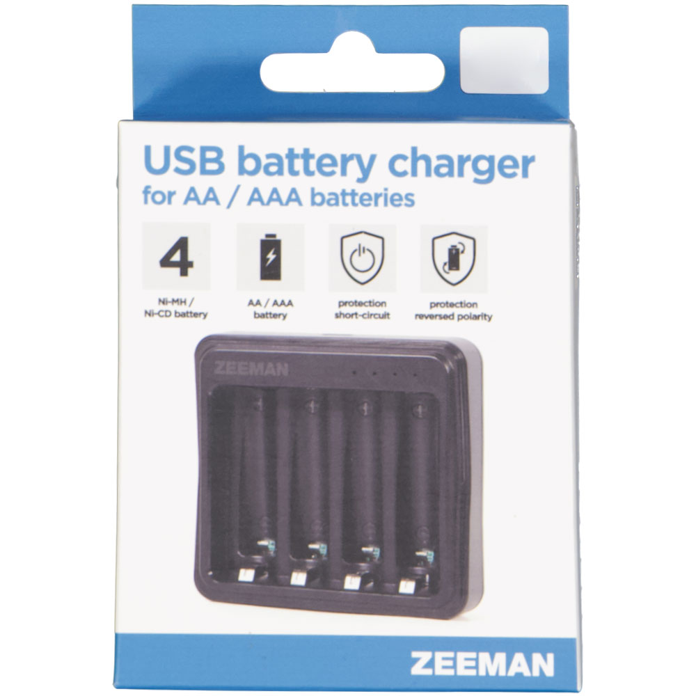 Compacte usb batterijlader Zeeman Zwart kopen? Goed en goedkoop