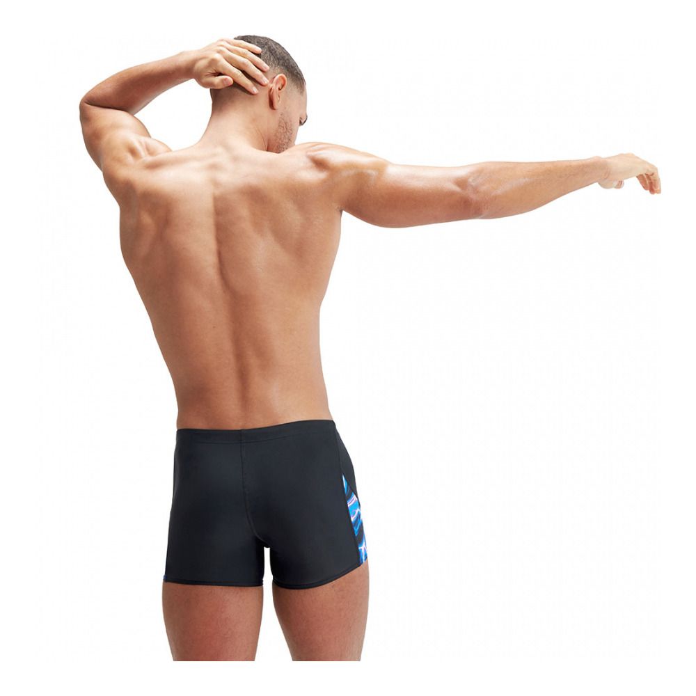 Speedo ALLOVER DIGI V-CUT - Boxer de bain Homme black/blue