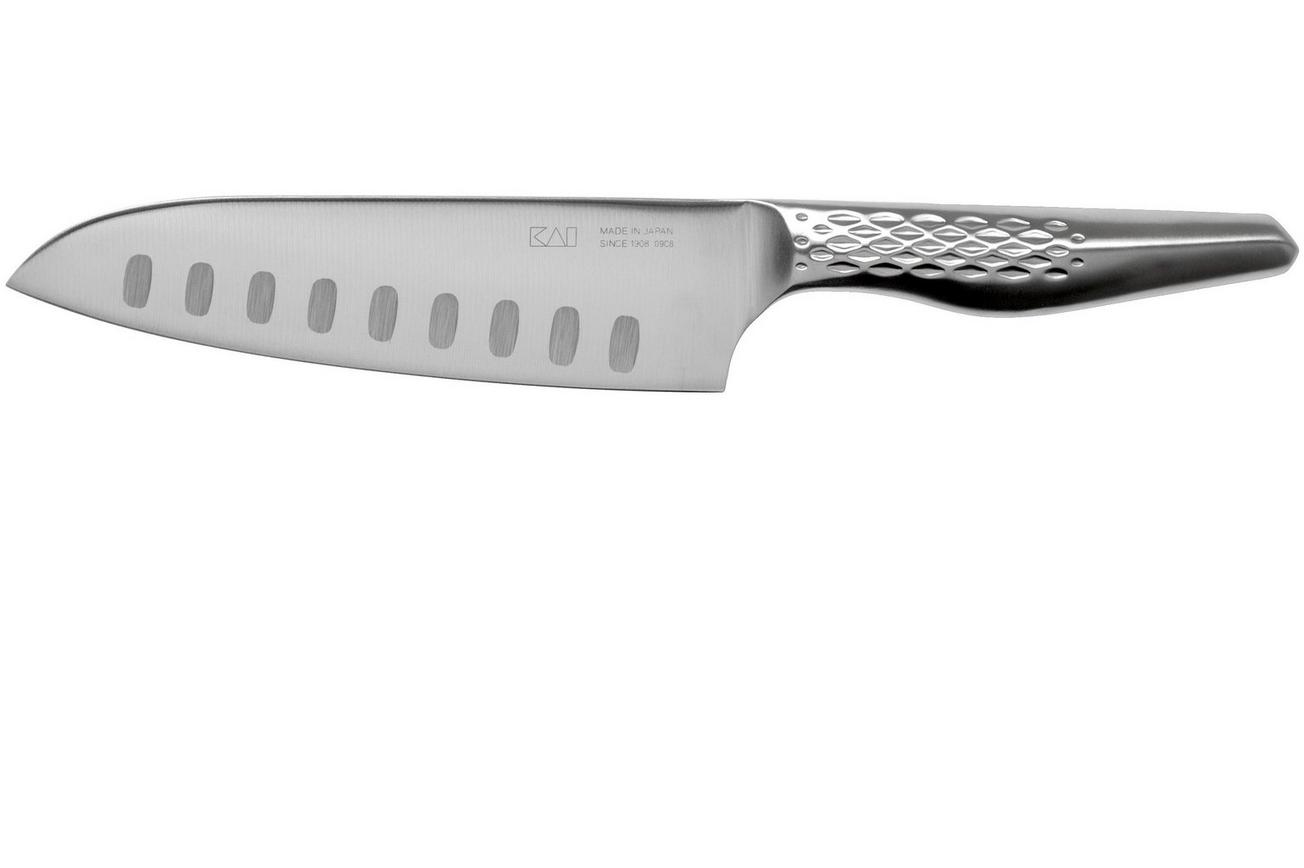 Kai Seki Magoroku Shoso santoku met kuiltjes, 16,5 cm