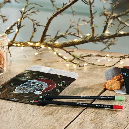 FABER-CASTELL Black Edition Buntstifte Neon & Pastell, 12er-Kartonetui