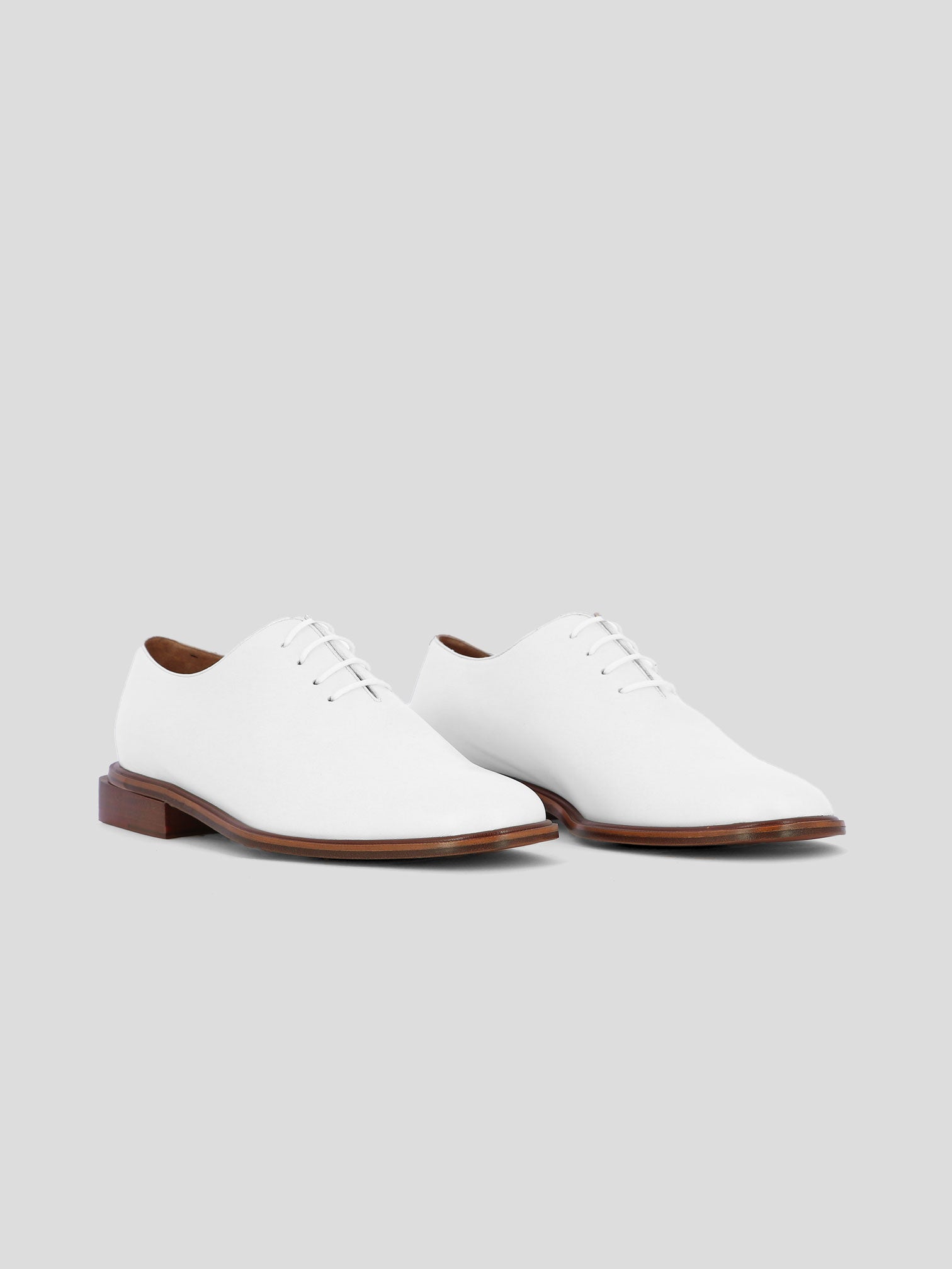 DERBIES - JADIS oxford, lambskin white