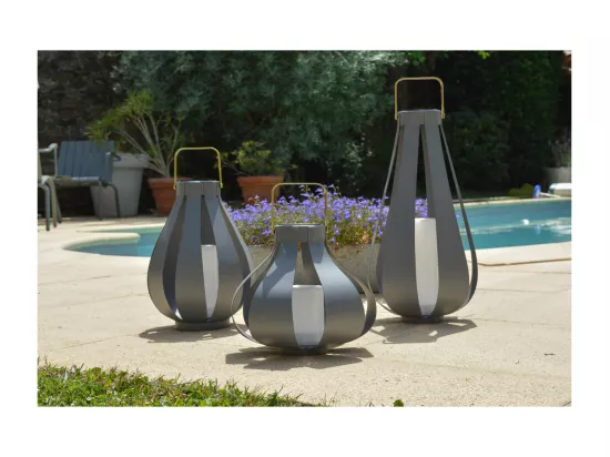 Lanterne solaire Palme h32cm - Orium