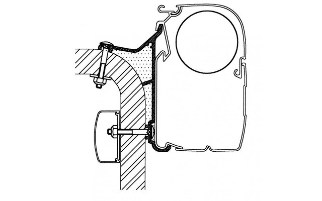 Thule Hymer B2 Klasse Adapter für Serie 5