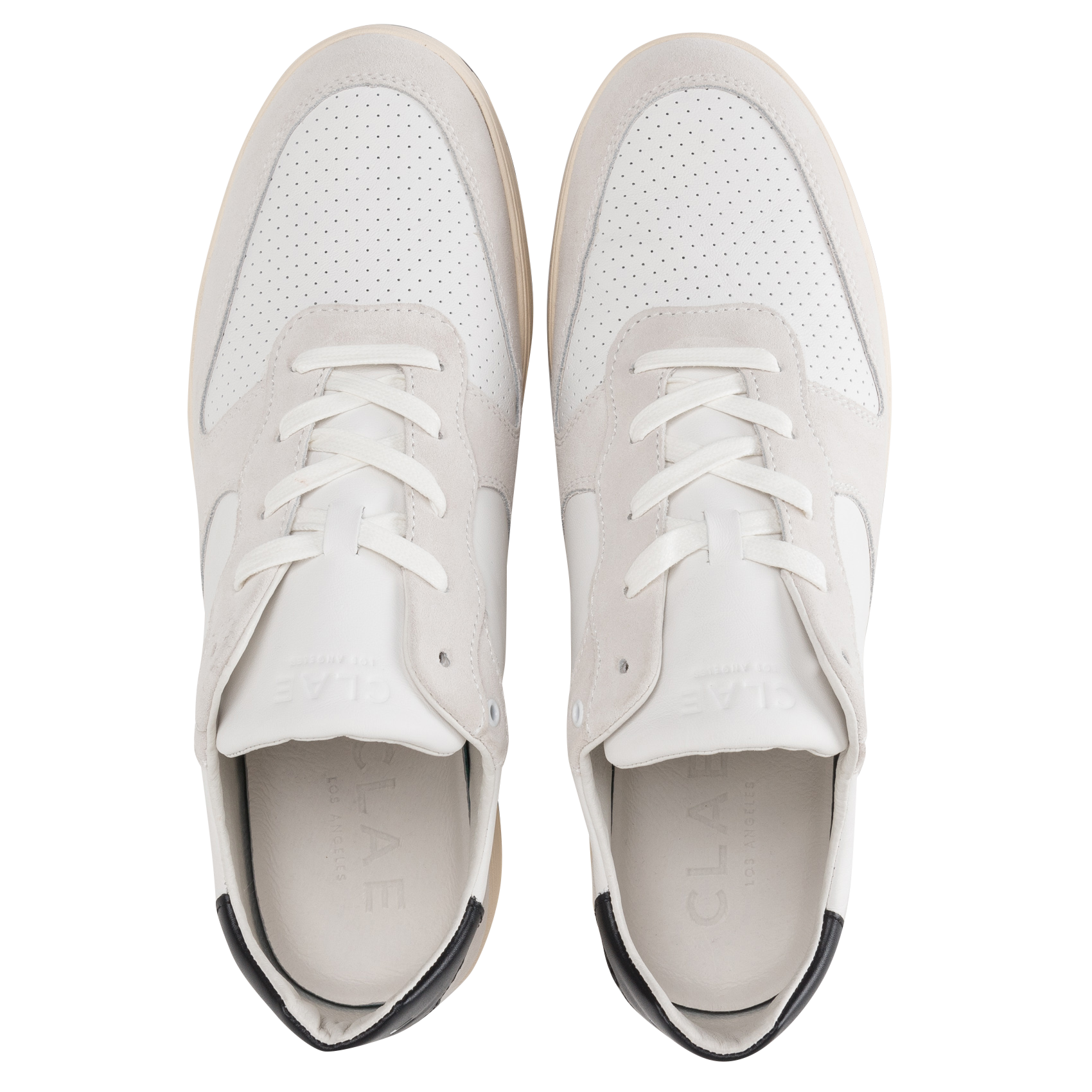 MALONE - Baskets basses en cuir| Blanc
