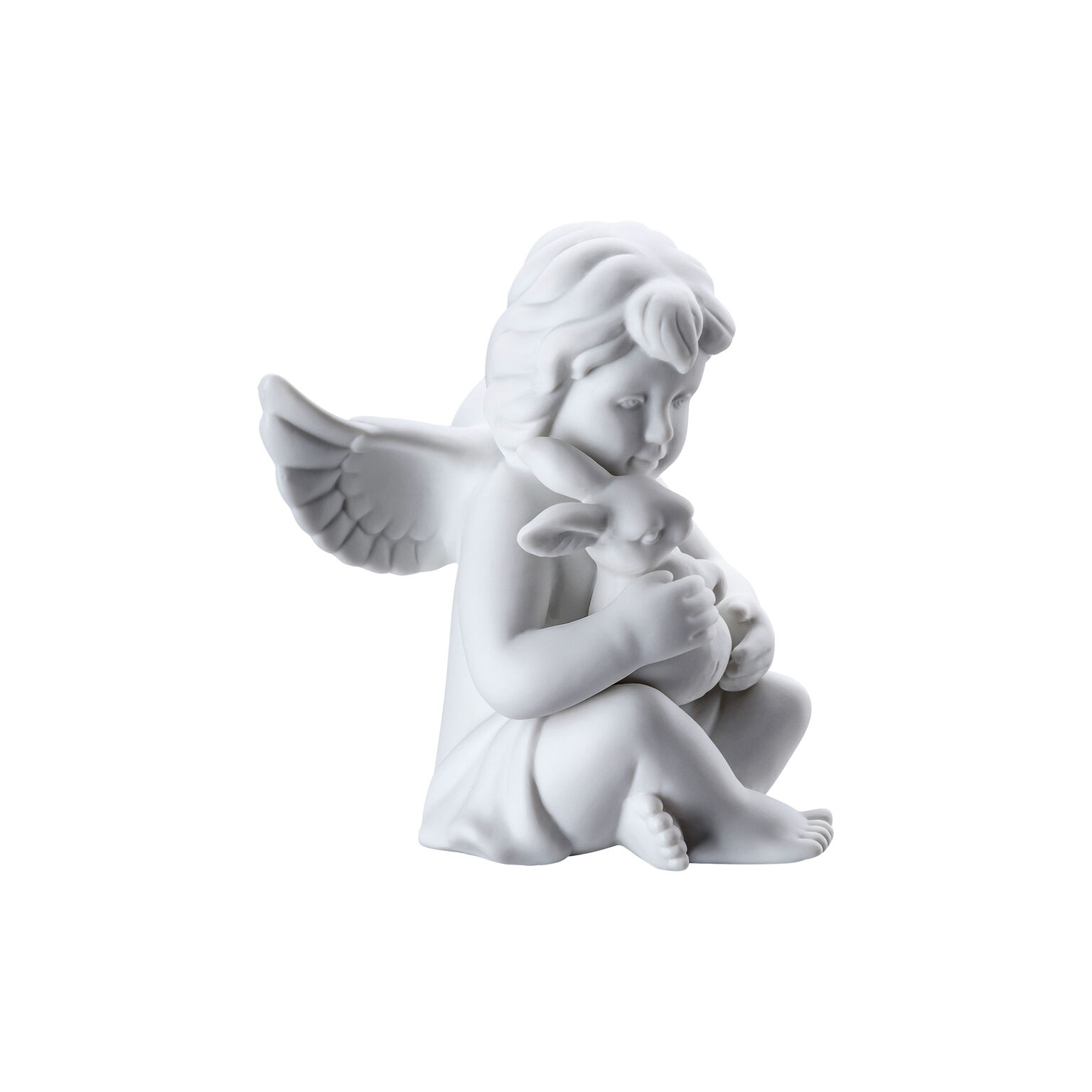 Angels Weiss matt Engel mit Hase