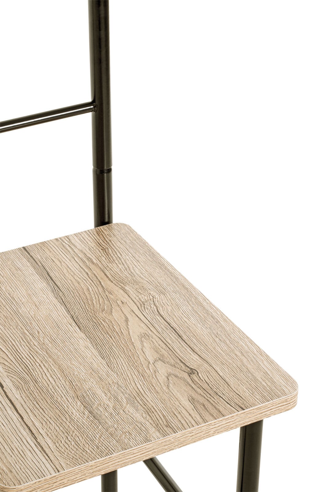 Herrendiener 46 x 109 cm Schwarz/ Sanremo Eiche