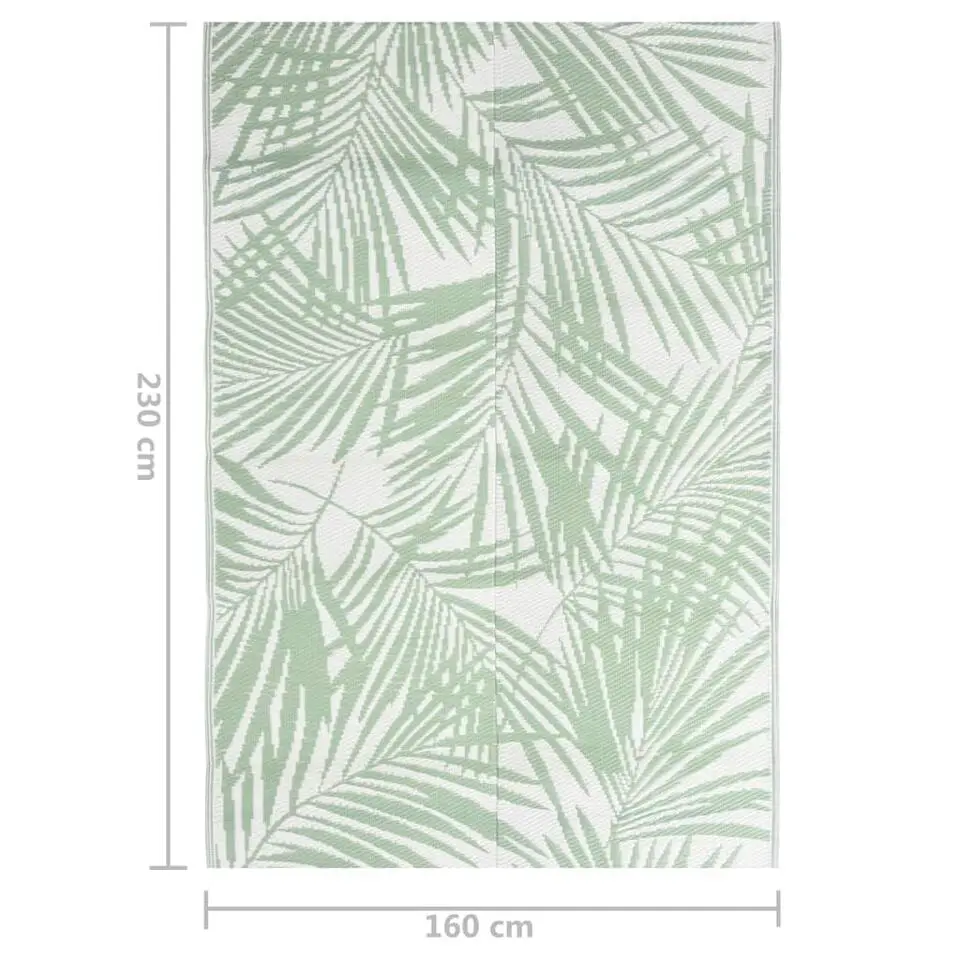 vidaXL - Buitenkleed - Groen - Polypropyleen - 160 x 230 cm
