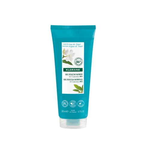 Klorane - Douche - Gel douche Eau de Tiaré au beurre de Cupuaçu BIO - Tous types de peaux 200 ml
