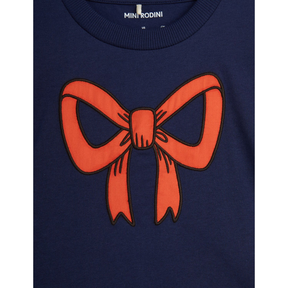 Køb Mini Rodini Blue Bow Application T-Shirt