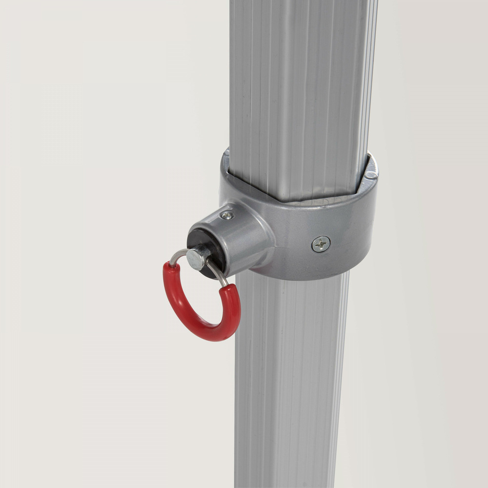 Tente pliante m2 en aluminium 3x3m 480g/m² 50mm blanc