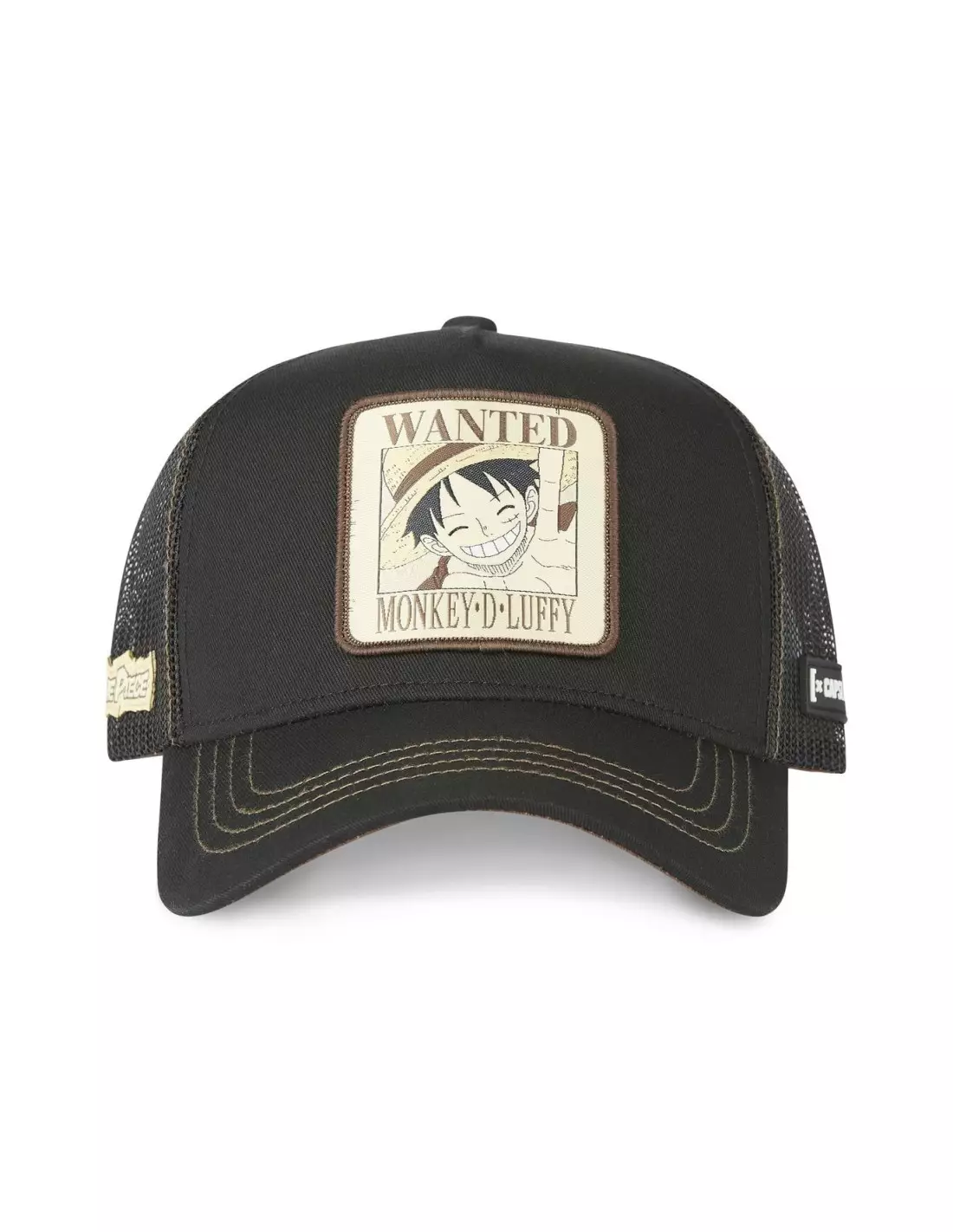 CAPSLAB Casquette One Piece - Luffy Wanted - Casquettes Noir