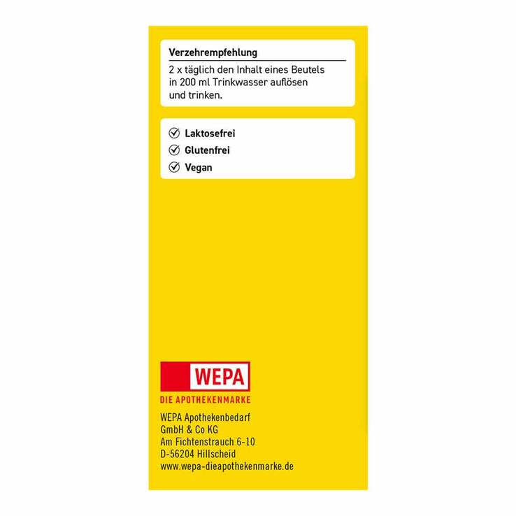 Wepa Elektrolyte Pulver Zitrone, 20X5.6 g
