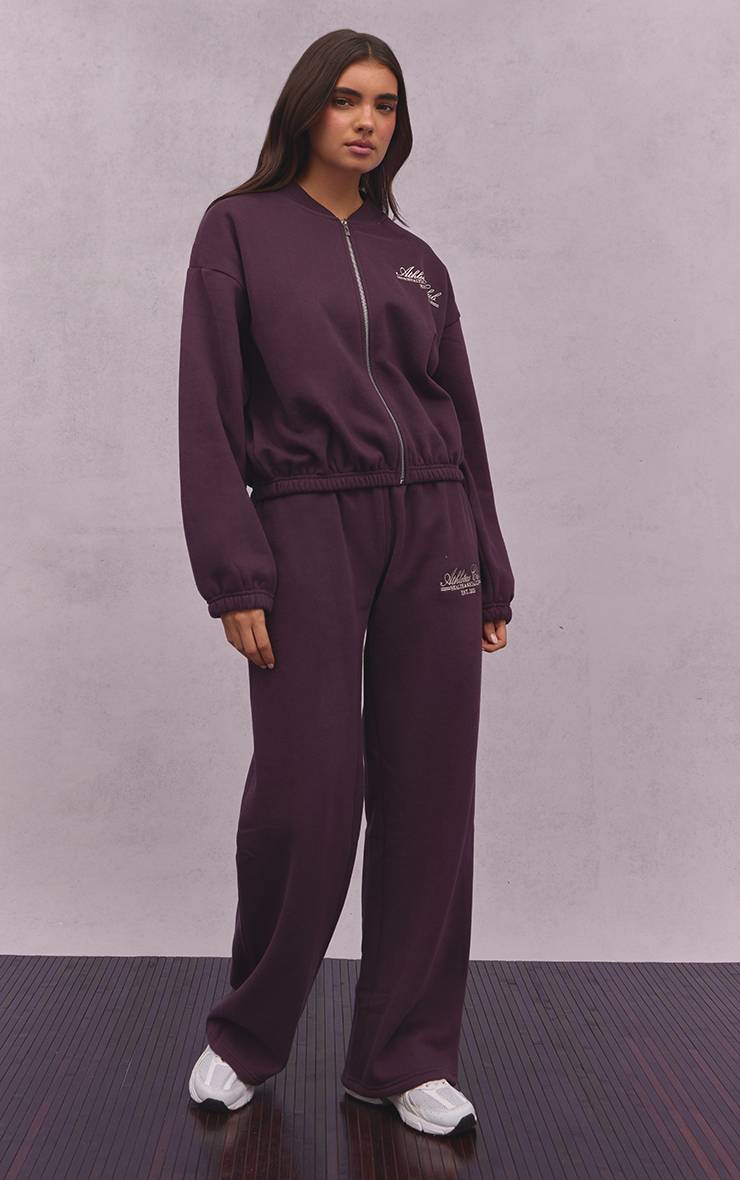 Prune Pantalon De Jogging Droit En Molleton De Coton Athletics Club