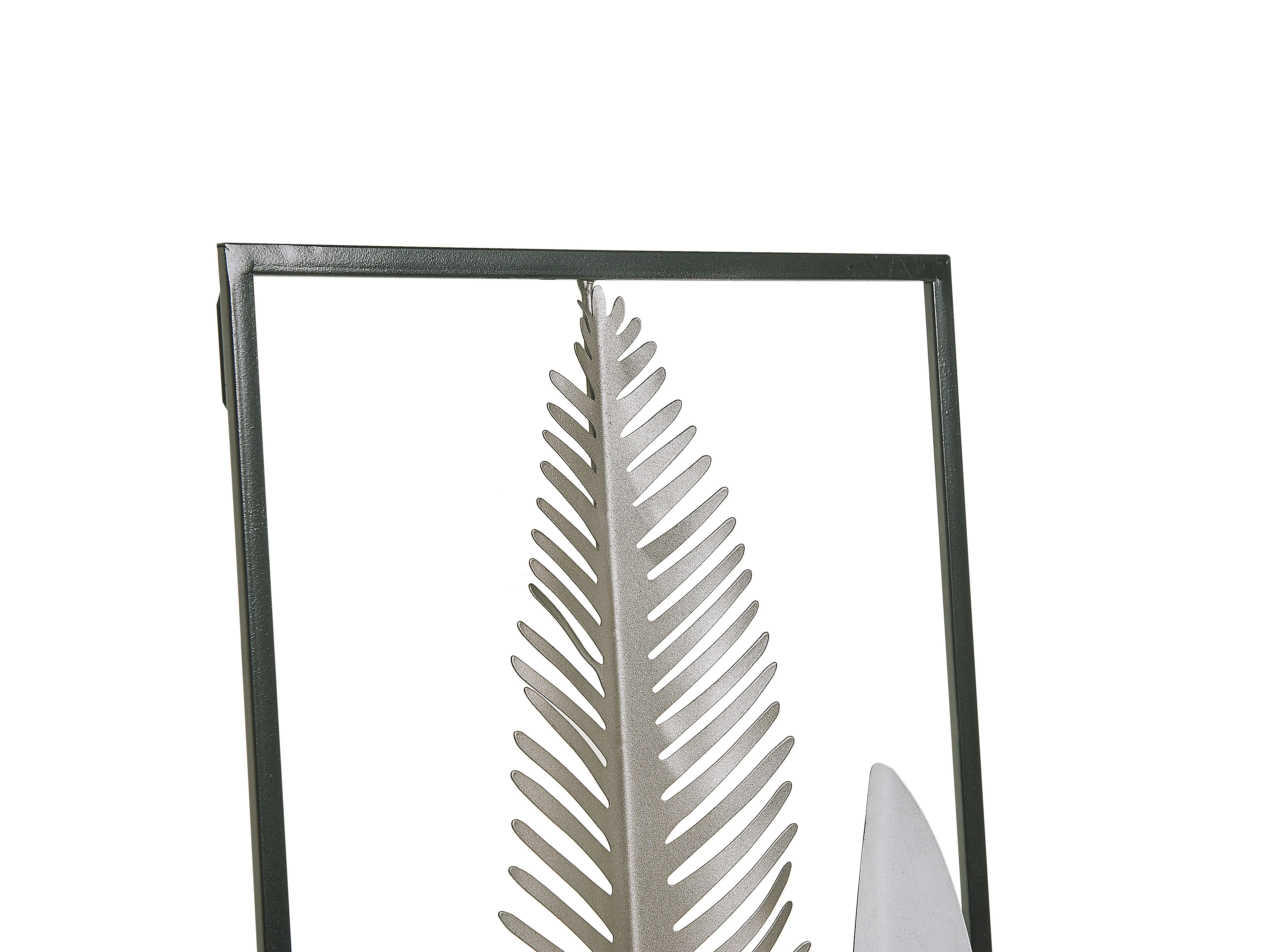 Wanddecoratie Blad NIOBIUM Metaal 90 cm Zilver