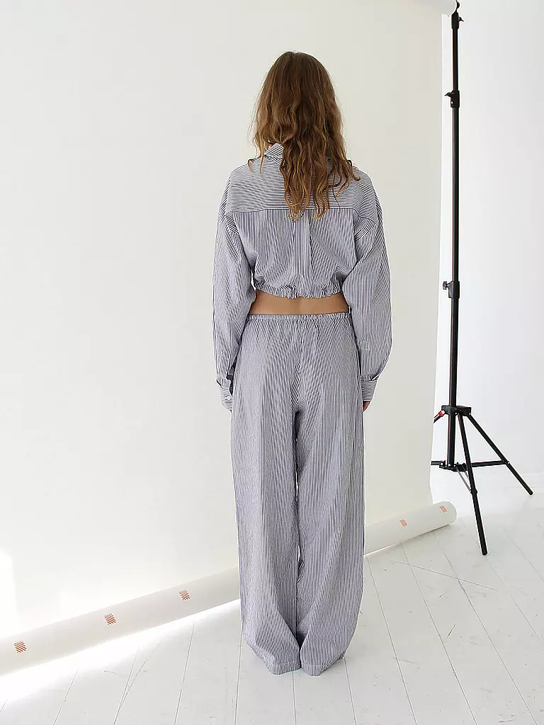 DESIGNERS REMIX Bluse Cropped Fit HARRIET hellblau