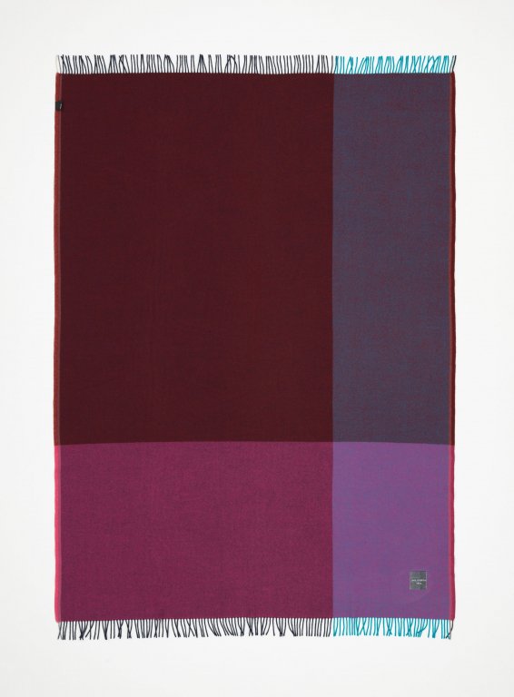 Vitra Colour Block plaid 204x130 bordeaux