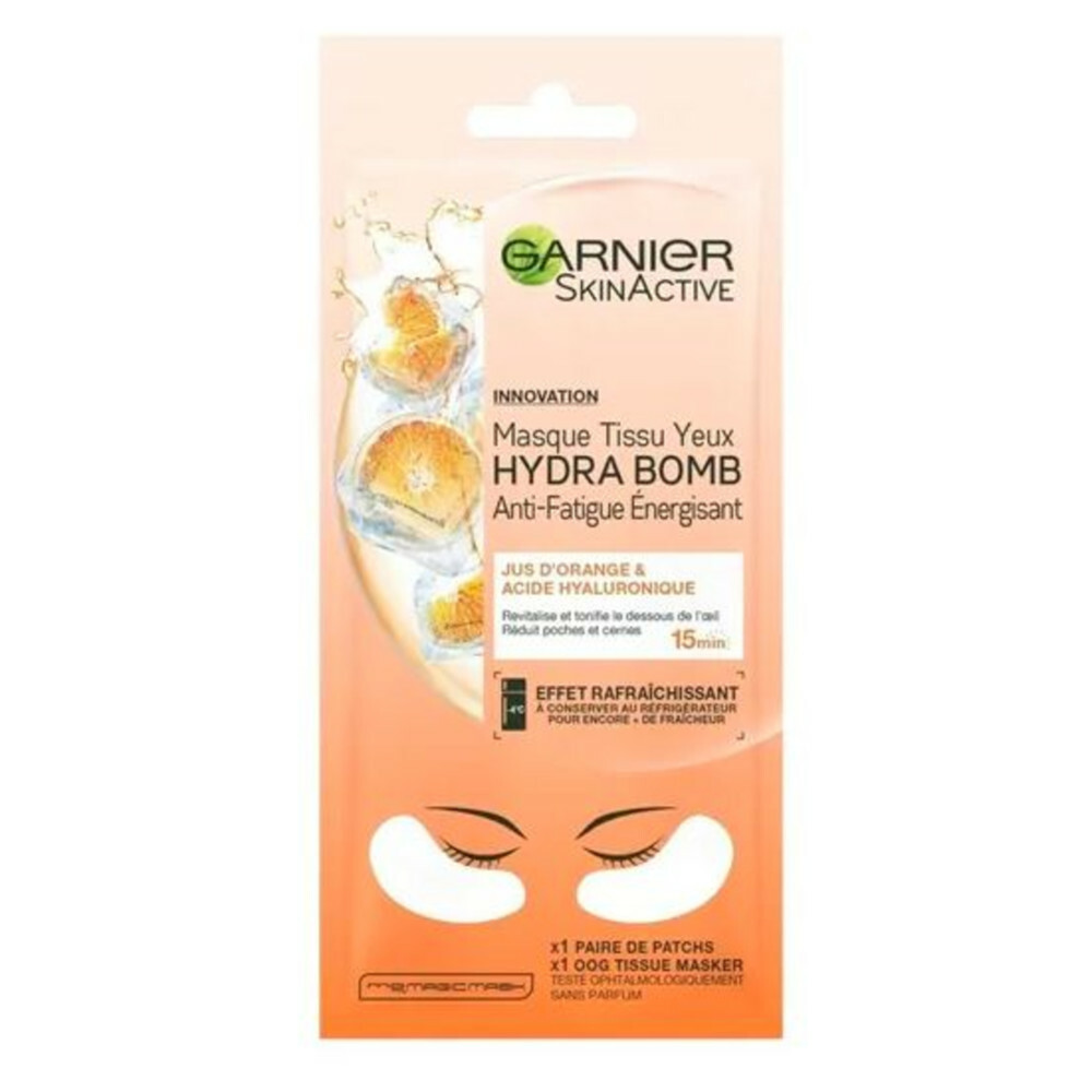 5x Garnier SkinActive Tissue Oogmasker Hydra Bomb Orange
