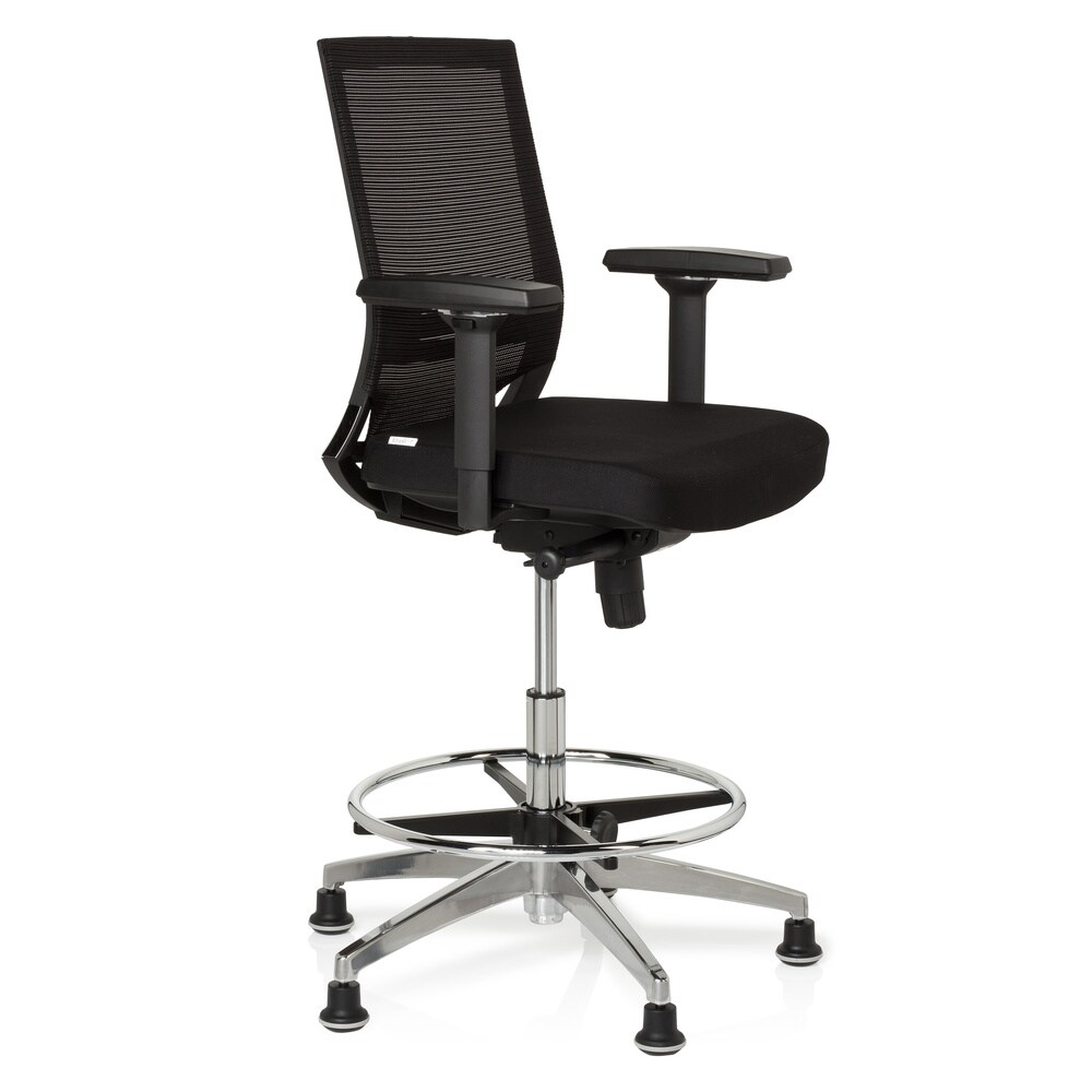 Counterstuhl TOP WORK 77 Stoff mit Armlehnen (höhenverstellbar) hjh OFFICE