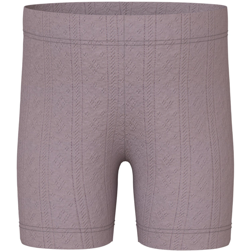 Køb Name It Purple Dove Jsilke Slim Biker Shorts