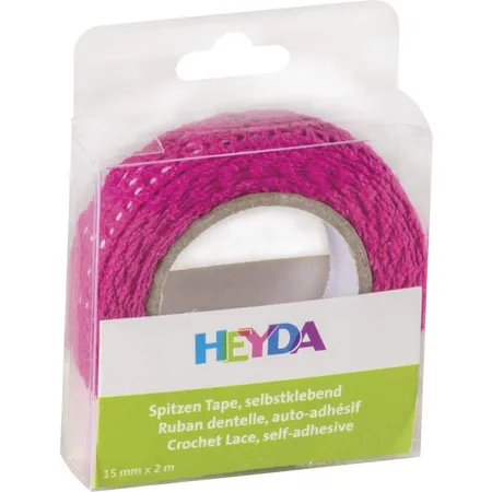 Heyda Spitzen Tape 2 m x 15 mm pink