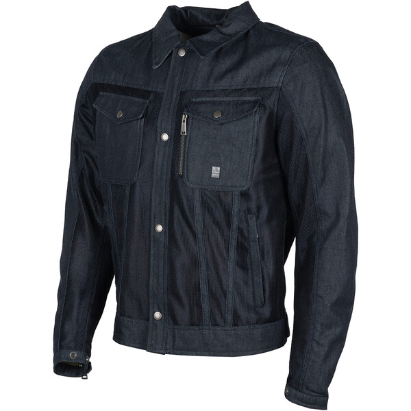Helstons - Blouson Western Air coton mesh Bleu