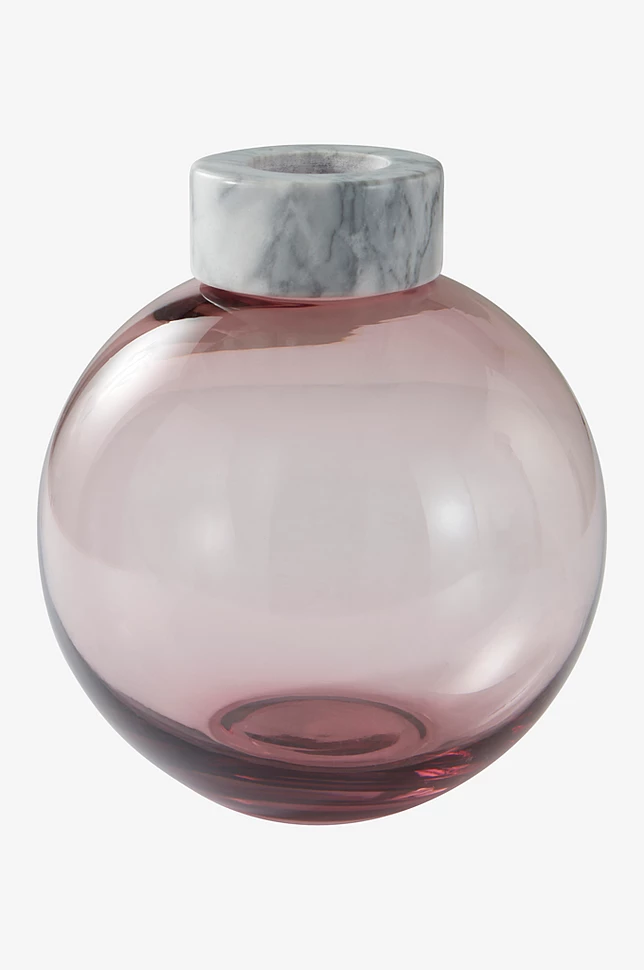HILLEVI glassvase - høyde 19 cm