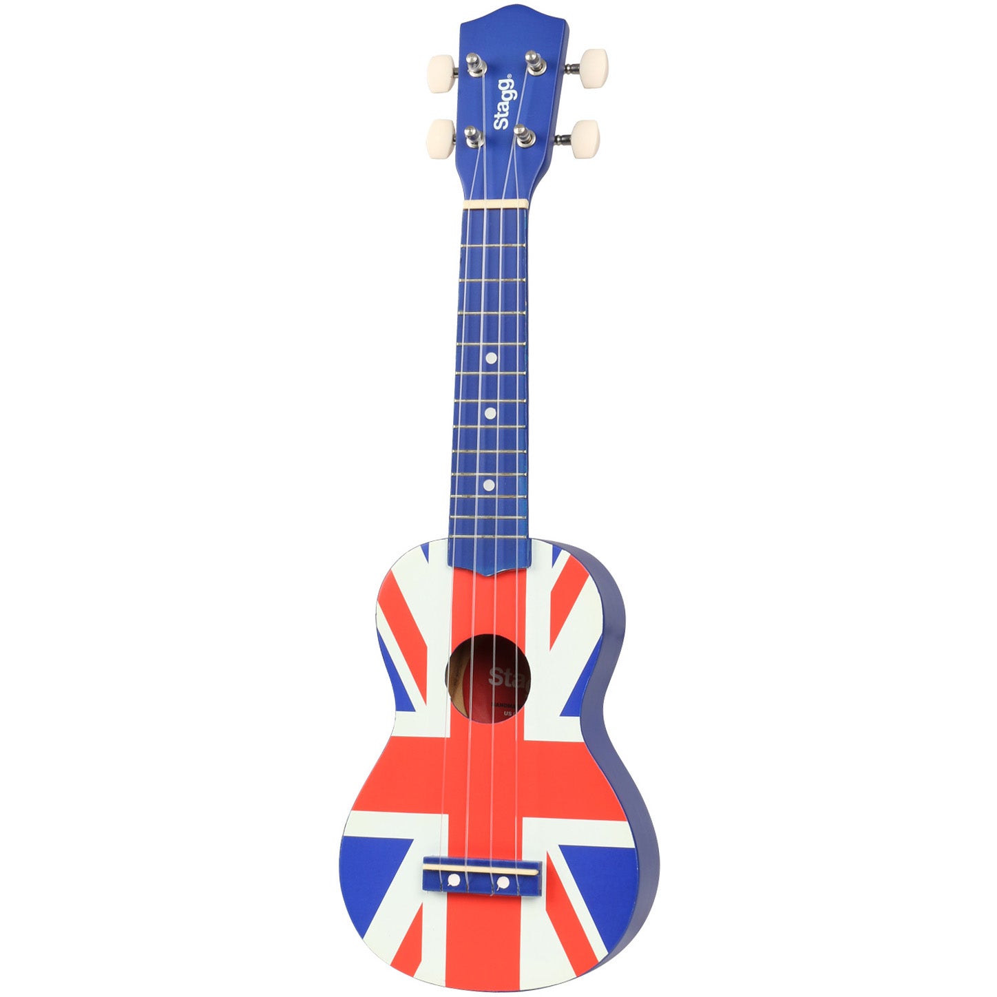Stagg US UK-Flag sopraan ukelele met gigbag