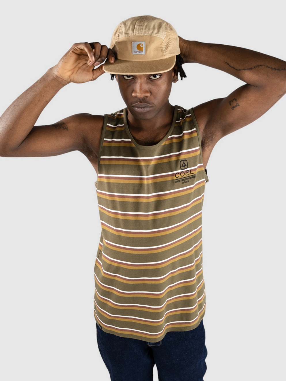Coal Whatcom Tank Tank Top darkolive cappuc egret
