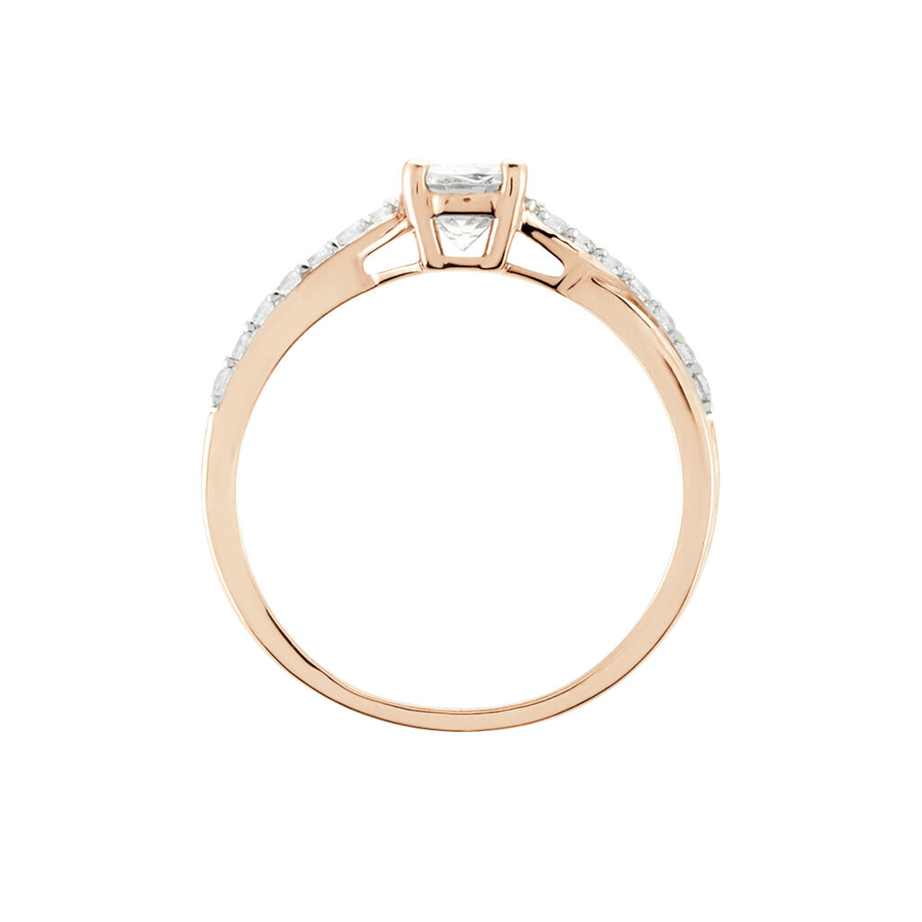Bague Solitaire Or Rose Lisbet Morganite