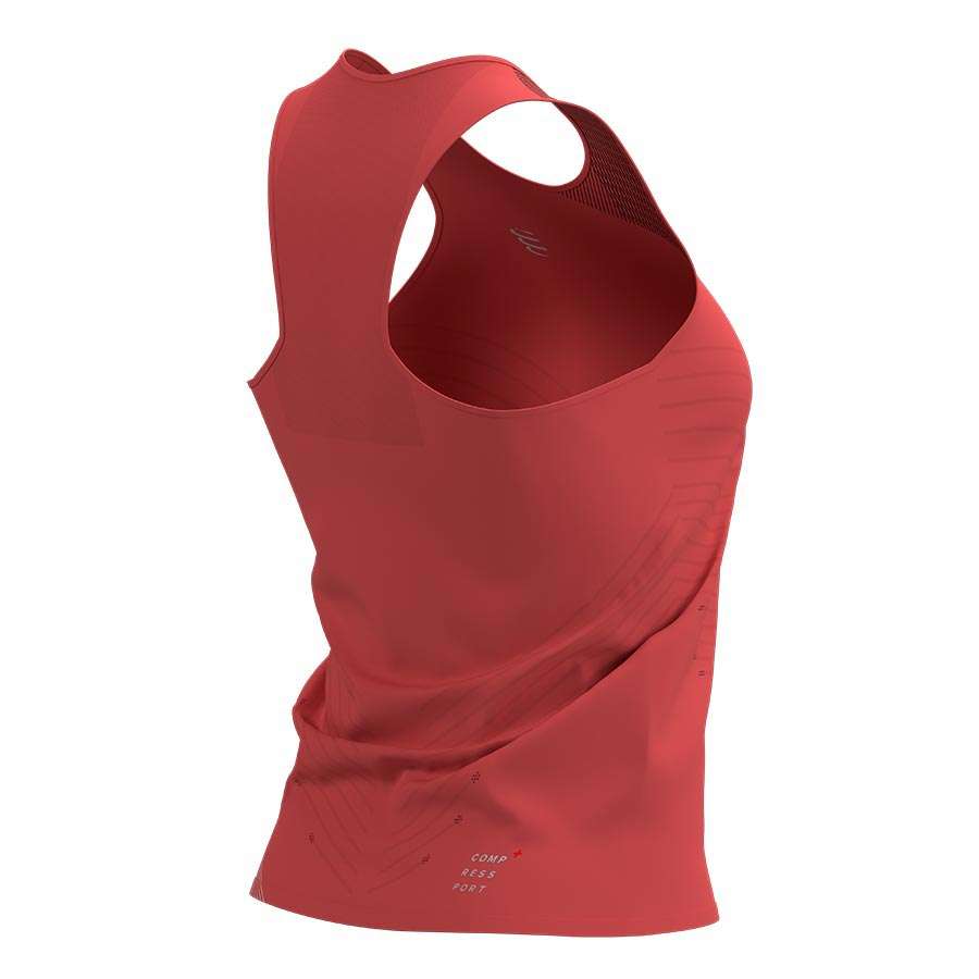 Compressport Performance Hardloopshirt Zonder Mouwen Roze Dames