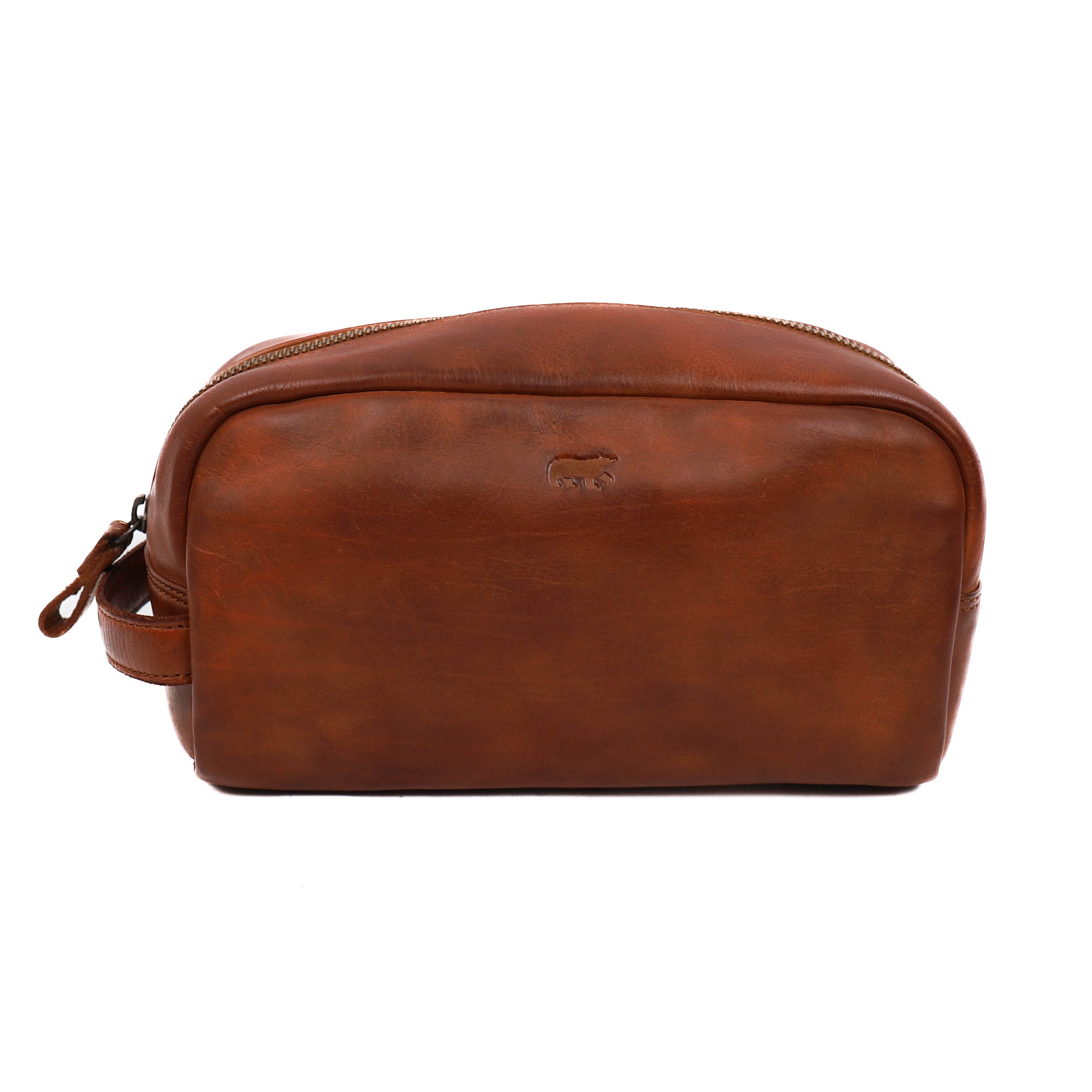 Toilettas 'Cees' cognac Cognac