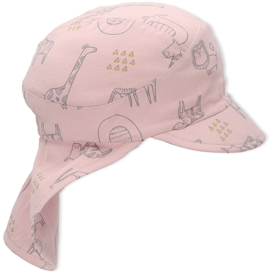 Sterntaler Schirmmütze mit Nackenschutz rosa